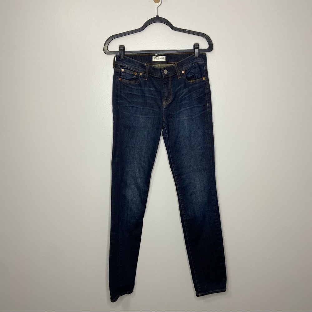MADEWELL Dark Wash Alley Straight Jeans 28